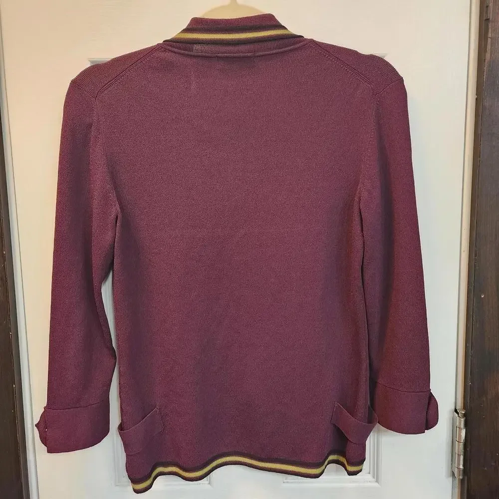 Grace Dane Lewis Women's Elegant Purple Blouse - Size Small - Picture 7 of 8